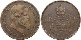 40 Reis 1873 
Weltmünzen und Medaillen, Brasilien / Brazil. Pedro II. (1831-1889). 40 Reis 1873. Sehr Schön