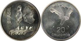 20 Cruzeiros 1972 
Weltmünzen und Medaillen, Brasilien / Brazil. Unabhängigkeit. 20 Cruzeiros 1972, Silber. 0.52 OZ. KM 583. Stempelglanz