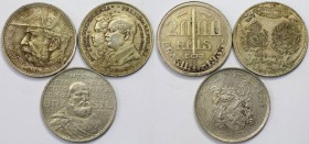 Lot von 3 Münzen 1922 - 1935 
Weltmünzen und Medaillen, Brasilien / Brazil, Lots und Sammlungen. 2000 Reis 1932 (0.13 OZ) KM 532, 2000 Reis 1935 (0.1...