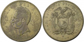 5 Sucres 1944 
Weltmünzen und Medaillen, Ecuador. Antonio Jose de Sucre. 5 Sucres 1944, Silber. KM 79. Vorzüglich+