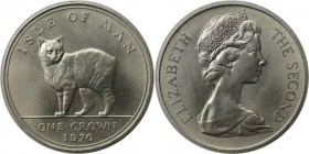 1 Crown 1970 
Weltmünzen und Medaillen, Isle of Man. "Manx-Katze". 1 Crown 1970, Kupfer-Nickel. KM 18. Stempelglanz