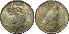 Dollar 1923 
Weltmünzen und Medaillen, Vereinigte Staaten / USA / United States. Peace Dollar 1923, Silber. Stempelglanz