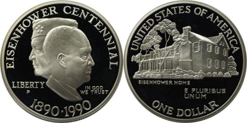 Dollar 1990 P
Weltmünzen und Medaillen, Vereinigte Staaten / USA / United State...
