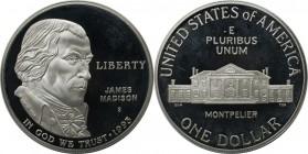 Dollar 1993 S
Weltmünzen und Medaillen, Vereinigte Staaten / USA / United States. 200 Jahre "Bill of Rights" (James Madison). Dollar 1993 S, Silber. ...