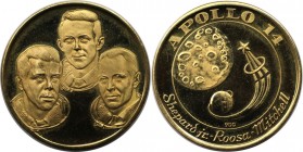 Goldmedaille ND 
 Medaillen und Jetons, Gedenkmedaillen. VEREINIGTE STAATEN VON AMERIKA. Goldmedaille ND (1971, 900 fein, unsigniert), auf Apollo 14....