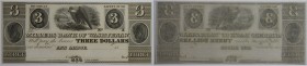3 Dollars ND 
Banknoten, USA / Vereinigte Staaten von Amerika, Obsolete Banknotes. Ann Arbor, MI- Millers Bank of Washtenaw. 3 Dollars ND. I