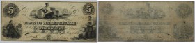 5 Dollars 1854 
Banknoten, USA / Vereinigte Staaten von Amerika, Obsolete Banknotes. Milledgeville, GA- Bank of Milledgeville. May 1,1854. 5 Dollars ...