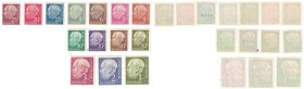 Set von 14 Stück 1954 
Briefmarken / Postmarken, Deutschland / Germany. BRD. Bundespost. Bundespräsident Theodor Heuss. Set von 14 Stück 1954. L.178,...
