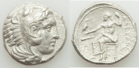 MACEDONIAN KINGDOM. Alexander III the Great (336-323 BC). AR tetradrachm (26mm, 16.20 gm, 2h). XF, porosity, scratch. Lifetime issue of 'Amphipolis', ...