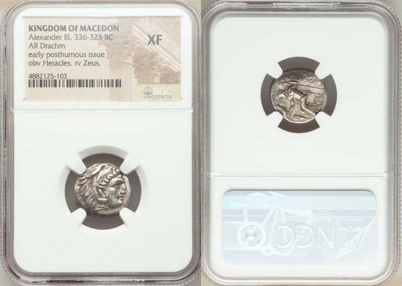 MACEDONIAN KINGDOM. Alexander III the Great (336-323 BC). AR drachm (17mm, 3h). ...