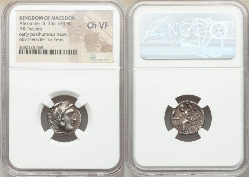 MACEDONIAN KINGDOM. Alexander III the Great (336-323 BC). AR drachm (17mm, 11h)....