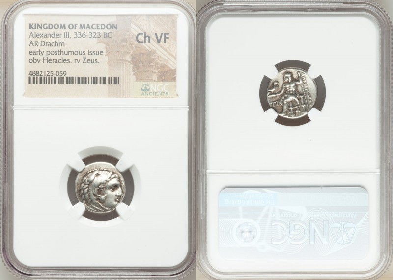 MACEDONIAN KINGDOM. Alexander III the Great (336-323 BC). AR drachm (16mm, 5h). ...