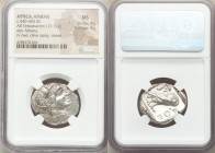 ATTICA. Athens. Ca. 440-404 BC. AR tetradrachm (26mm, 17.19 gm, 1h). NGC MS 4/5 - 3/5. Mid-mass coinage issue. Head of Athena right, wearing crested A...