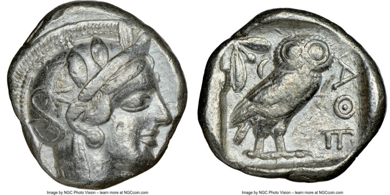 ATTICA. Athens. Ca. 440-404 BC. AR tetradrachm (24mm, 17.13 gm, 10h). NGC VF 4/5...