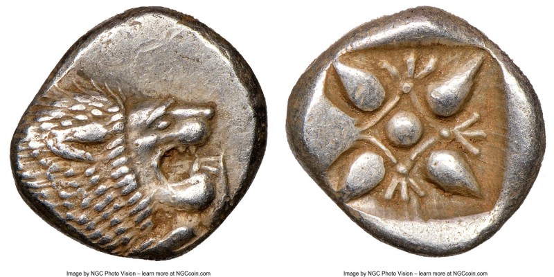 IONIA. Miletus. Ca. late 6th-5th centuries BC. AR 1/12 stater or obol (10mm). NG...