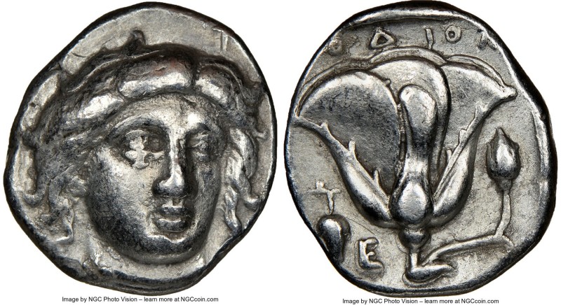 CARIAN ISLANDS. Rhodes. Ca. 340-305 BC. AR didrachm (19mm, 11h). NGC VF. Ca. 340...