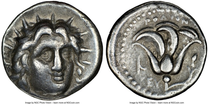 CARIAN ISLANDS. Rhodes. Ca. 250-205 BC. AR didrachm (20mm, 12h). NGC VF. Ca. 250...