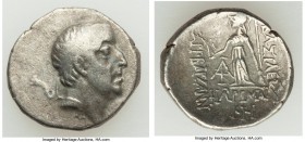 CAPPADOCIAN KINGDOM. Ariobarzanes I Philoromaeus (96-66/3 BC). AR drachm (17mm, 3.76 gm, 12h). XF. Eusebeia under Mount Argaeus, dated Year 28 (68/7 B...