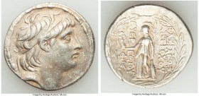 SELEUCID KINGDOM. Antiochus VII Euergetes (138-129 BC). AR tetradrachm (31mm, 16.46 gm, 1h). VF. Antioch on the Orontes. Diademed head of Antiochus VI...