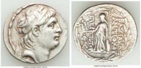 SELEUCID KINGDOM. Antiochus VII Euergetes (138-129 BC). AR tetradrachm (31mm, 16.34 gm, 12h). VF. Antioch on the Orontes. Diademed head of Antiochus V...