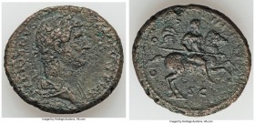 Hadrian (AD 117-138). AE as (27mm, 14.64 gm, 5h). VF, porosity. Rome, AD 129-130. HADRIANVS-AVGVSTVS, laureate, draped bust of Hadrian right, seen fro...