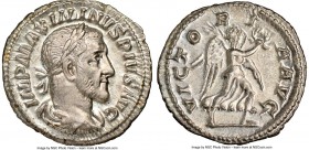 Maximinus I (AD 235-238). AR denarius (19mm, 3.31 gm, 5h). NGC AU 5/5 - 5/5. Rome, March AD 235-January AD 236. IMP MAXIMINVS PIVS AVG, laureate, drap...