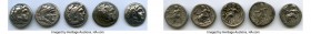 ANCIENT LOTS. Greek. Macedonian Kingdom. Ca. 336-317 BC. Lot of five (5) AR drachms. About VF-VF. Includes: (5) Alexander III the Great (336-323 BC), ...