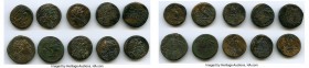 ANCIENT LOTS. Greek. Pontus. Amisus. Ca. 120-63 BC. Lot of ten (10) AE issues. VF-XF. Includes: (10) AE issues. Various magistrates and symbols. Lot o...