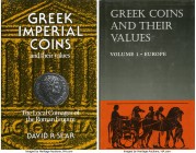 LITERATURE. Ancient coin books. Greek and Forgeries. Lot of nine (9) books. Includes: Greek Imperial Coins, Sear // Greek Coins and their Values, two ...