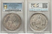 Olmutz. Karl III Josef Taler 1704 AU Details (Repaired) PCGS, KM362, Dav-1208. Coin has evidence of tooling also. 

HID09801242017

© 2020 Heritage Au...