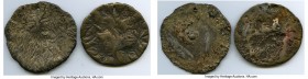 Shan Provinces Pair of Uncertified Ywetni "Flower Money" Toks ND (17th-18th Century), cf. Robinson/Shaw-4.2, Krisadaolarn/Mihailovs-pg. 70, Plate B13....