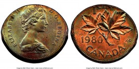 Elizabeth II Mint Error - Struck on Elliptical Planchet Cent 1980 MS64 Brown NGC, Royal Canadian mint, KM127. 2.2gm. 

HID09801242017

© 2020 Heritage...
