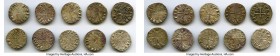 Principality of Antioch 10-Piece Lot of Bohemond Era "Helmet" Deniers ND (1163-1201) VF, 18mm. Average weight 0.92gm. Sold as is, no returns. 

HID098...