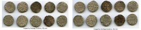 Principality of Antioch 10-Piece Lot of Uncertified Bohemond Era "Helmet" Deniers ND (1163-1201) VF, 18mm. Average weight 0.89gm. Sold as is, no retur...