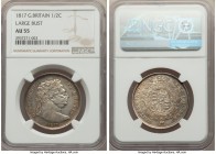 George III 1/2 Crown 1817 AU55 NGC, KM667, S-3788. Large bust variety. 

HID09801242017

© 2020 Heritage Auctions | All Rights Reserved
