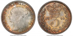 Victoria 3 Pence 1874 MS65+ PCGS, KM730, S-3941C. Lustrous with red and gold toning. 

HID09801242017

© 2020 Heritage Auctions | All Rights Reserved