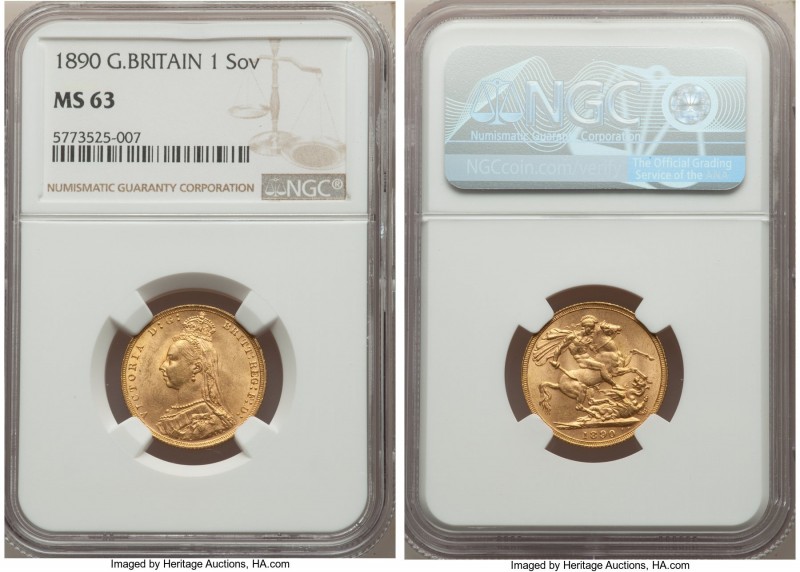 Victoria gold Sovereign 1890 MS63 NGC, KM767, S-3866. 

HID09801242017

© 2020 H...