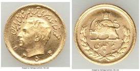 Muhammad Reza Pahlavi gold 1/2 Pahlavi SH 1354 (1975) UNC, KM1199. 19.4mm. 4.07gm. AGW 0.1177 oz. 

HID09801242017

© 2020 Heritage Auctions | All Rig...
