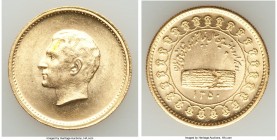 Muhammad Reza Pahlavi gold Medal SH 1350 (1971) UNC, Tehran mint. 22.4mm. 9.01gm. 2,500th anniversary of the creation of the Persian monarchy. AGW 0.2...