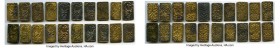 Meiji 20-Piece Lot of Uncertified 2 Bu ND (1868-1869) XF, Hartill-8.32, KM-C21d. 19.5x11.9mm. Average Weight 3.01gm. From the Collection of Charles J....