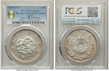 Meiji Yen Year 3 (1870) AU Details (Harshly Cleaned) PCGS, KM-Y5.1. Type 1, with border. 

HID09801242017

© 2020 Heritage Auctions | All Rights Reser...