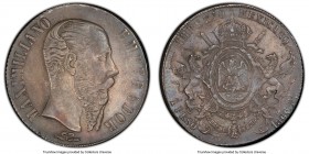 Maximilian Peso 1866-Pi AU55 PCGS, San Luis Potosi mint, KM388.2. One year type with old cabinet toning. 

HID09801242017

© 2020 Heritage Auctions | ...