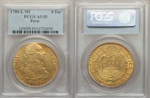 Charles III gold 8 Escudos 1780 LM-MI AU55 PCGS, Lima mint, KM82.1. AGW 0.7841 oz. 

HID09801242017

© 2020 Heritage Auctions | All Rights Reserved