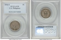 USA Administration 5 Centavos 1916-S AU50 PCGS, San Francisco mint, KM164. Lowest mintage business strike of series. 

HID09801242017

© 2020 Heritage...