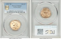 Confederation gold 20 Francs 1927-B MS66 PCGS, Bern mint, KM35.1. AGW 0.1867 oz.

HID09801242017

© 2020 Heritage Auctions | All Rights Reserved