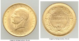 Republic gold 25 Kurush 1923 Year 41 (1974) AU, KM850. 14.6mm. 1.83gm. AGW 0.0532 oz. 

HID09801242017

© 2020 Heritage Auctions | All Rights Reserved...
