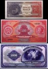 Czechoslovakia Lot of 3 Prints of Banknotes 1926 -1932
20 500 1000 Korun 1926-1932