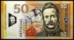 Czech Republic 50 Korun 2019 Specimen "Ľudovít Štúr"
Fantasy Banknote; Ľudovít Štúr 1815-1856, Bratislava; Made by Matej Gábriš; BUNC