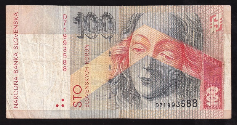 Slovakia 100 Korun 1996 
P# 25, D71993588