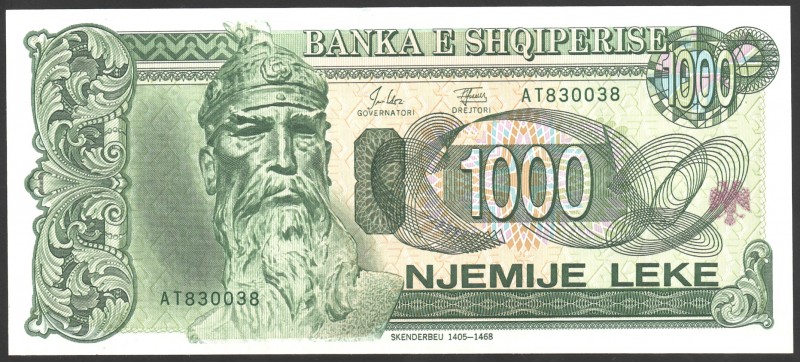 Albania 1000 Leke 1994 RADAR!
P# 58; № AT 830038; UNC; "Skanderbeg"; RADAR!